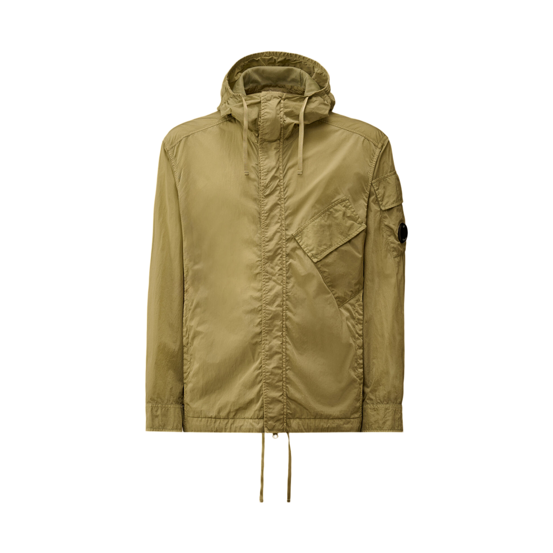 20CMOS058A005904G610 C.P. Company Chrome-R Hooded Lens Overshirt Moss Gray Green - 26SS