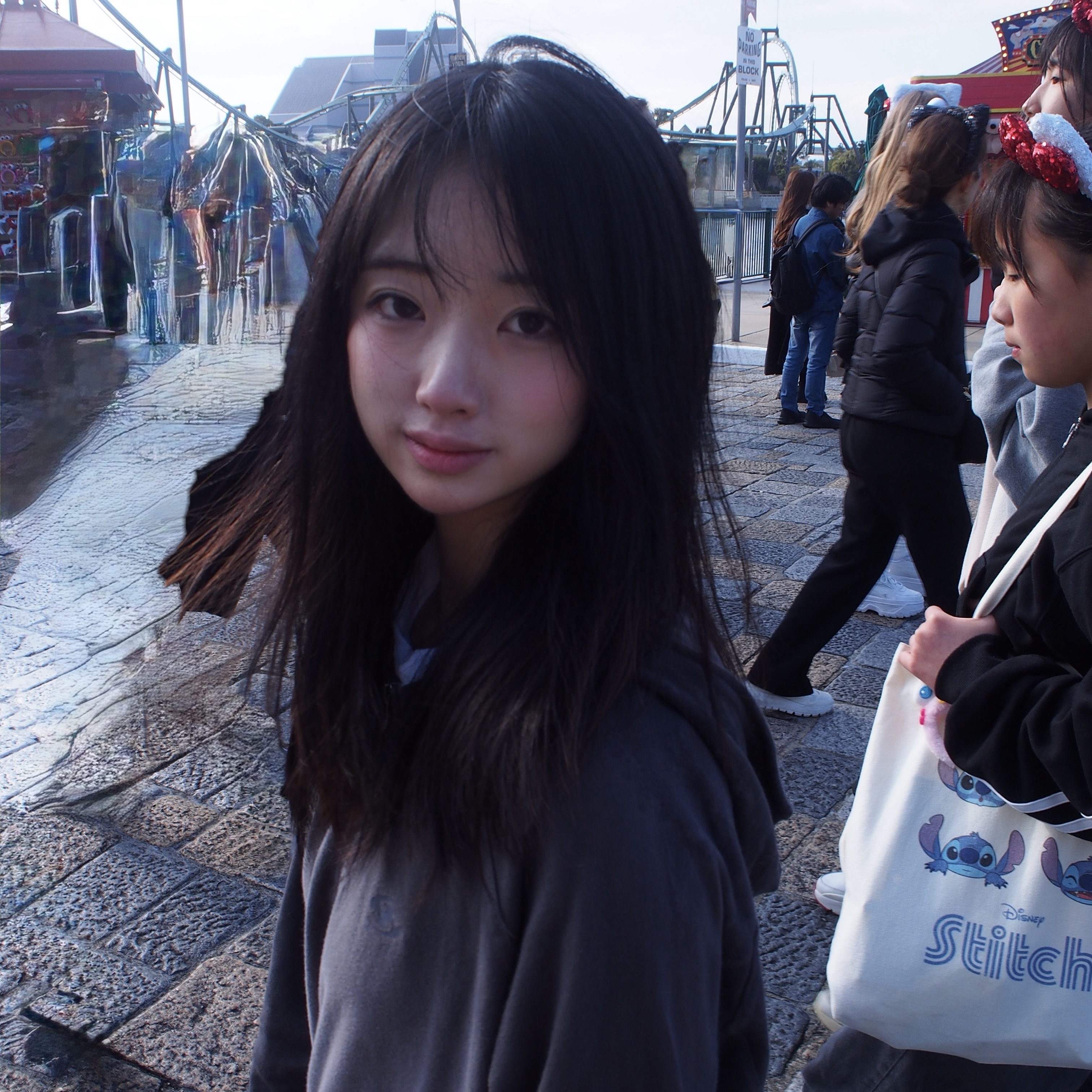 Sansan Gear Washed Hoodie Zip-Up Charcoal, COYSEIO Coy Backpack Purple Grey 착용 스타일 - 2