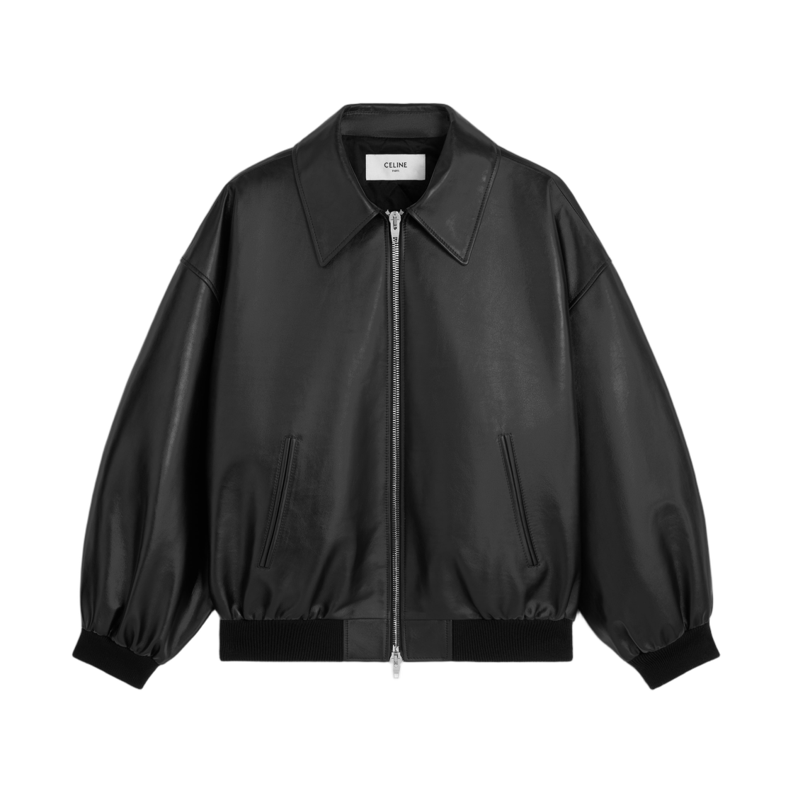 셀린느 테디 자켓 카프스킨 블랙(Celine Teddy Jacket in Calfskin Black) - 1