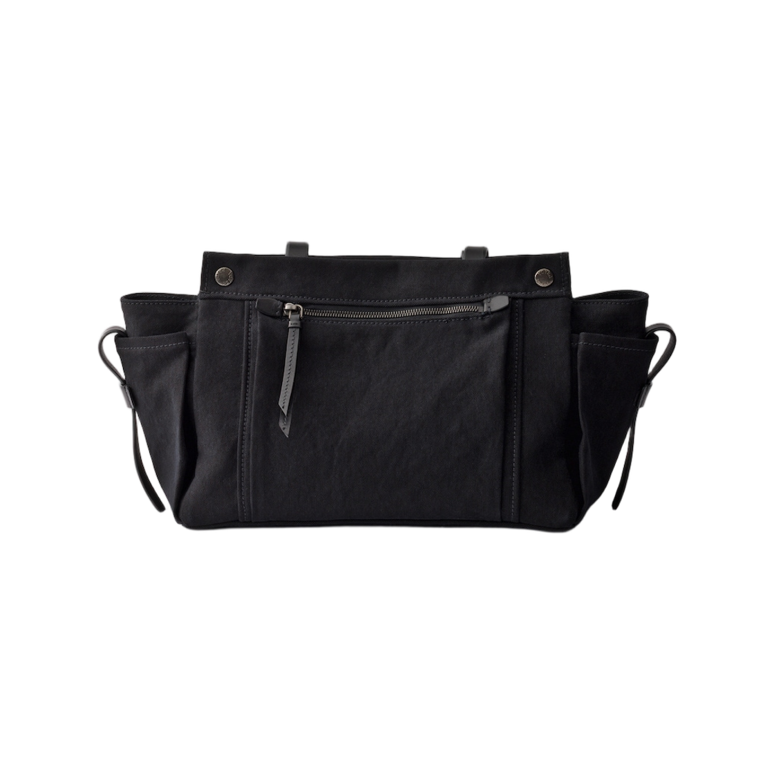 프라다 루트 라지 캔버스 앤 레더 토트백 블랙(Prada Route Large Canvas and Leather Tote Bag Black) - 2
