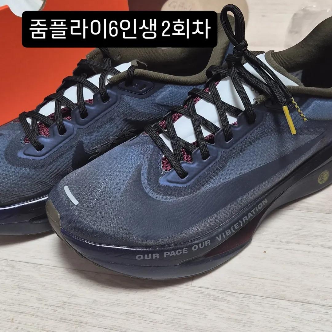 Nike Zoom Fly 6 Court Blue Burgundy Ash 착용 스타일