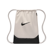 Nike Brasilia Drawstring Bag 18L Light Bone Black