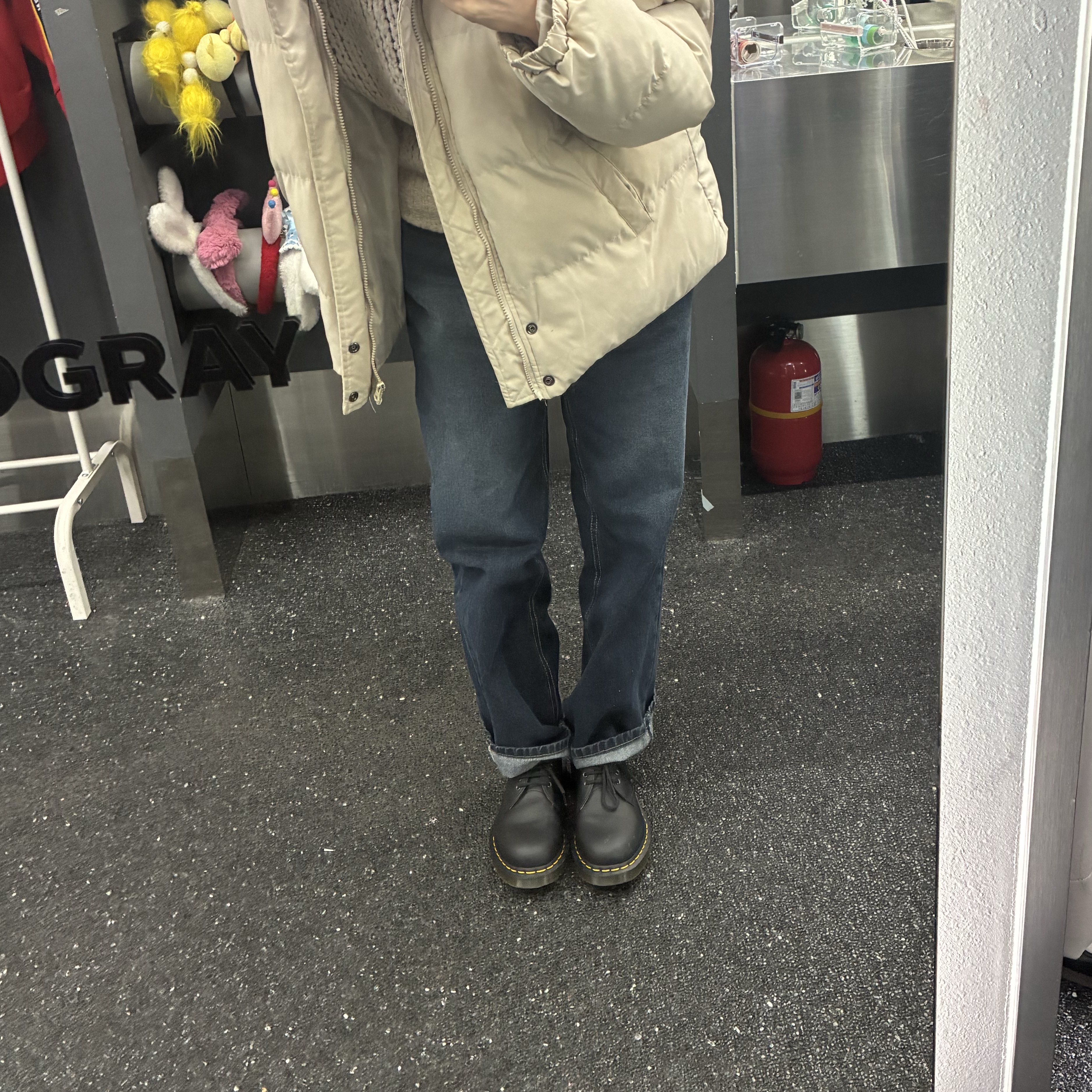 Dr. Martens 1461 Nappa Black 착용 스타일