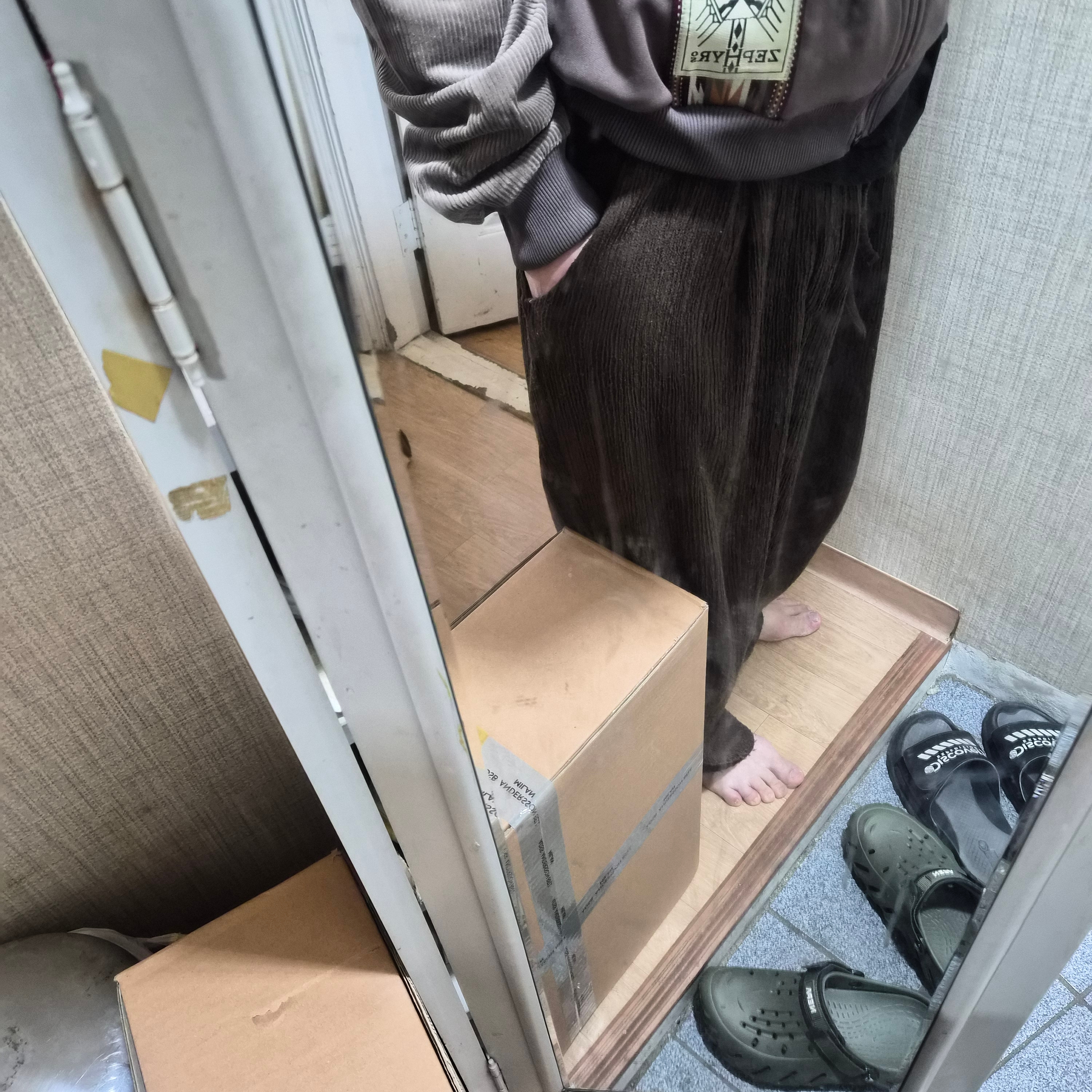 Kapital Smooth Jersey Kochi & Zephyr Track Jacket Light Brown 착용 스타일 - 3