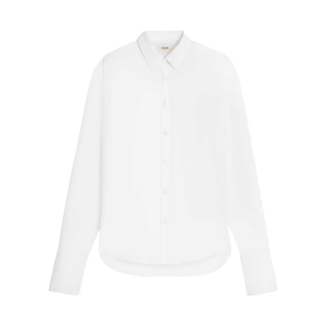 셀린느 제드 셔츠 코튼 포플린 화이트(Celine Jed Shirt in Cotton Poplin White)