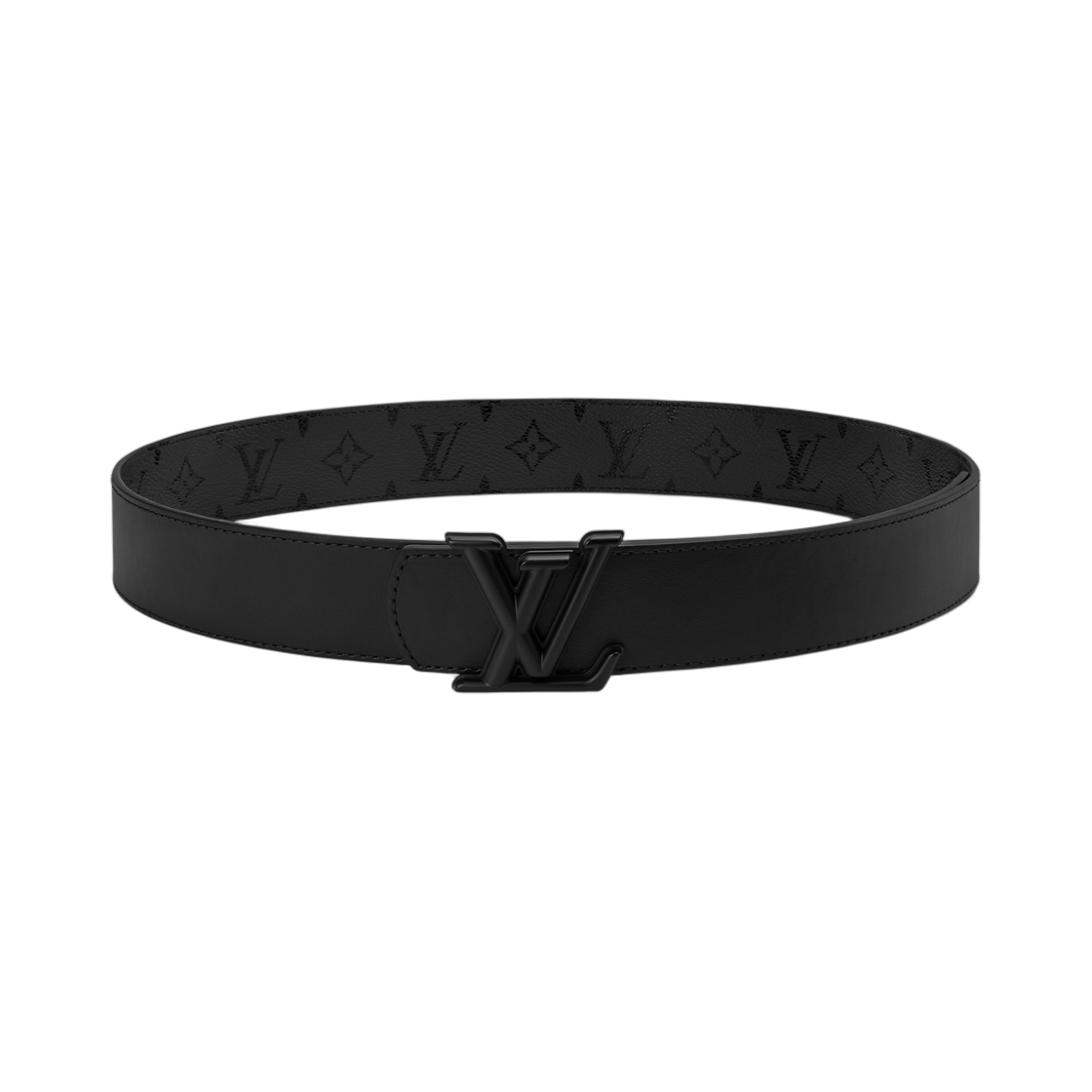 루이비통 LV 디멘션 모노그램 미드나잇 40mm 리버시블 벨트 미드나잇 블랙(Louis Vuitton LV Dimension Monogram Midnight 40mm Reversible Belt Midnight Black) - 2