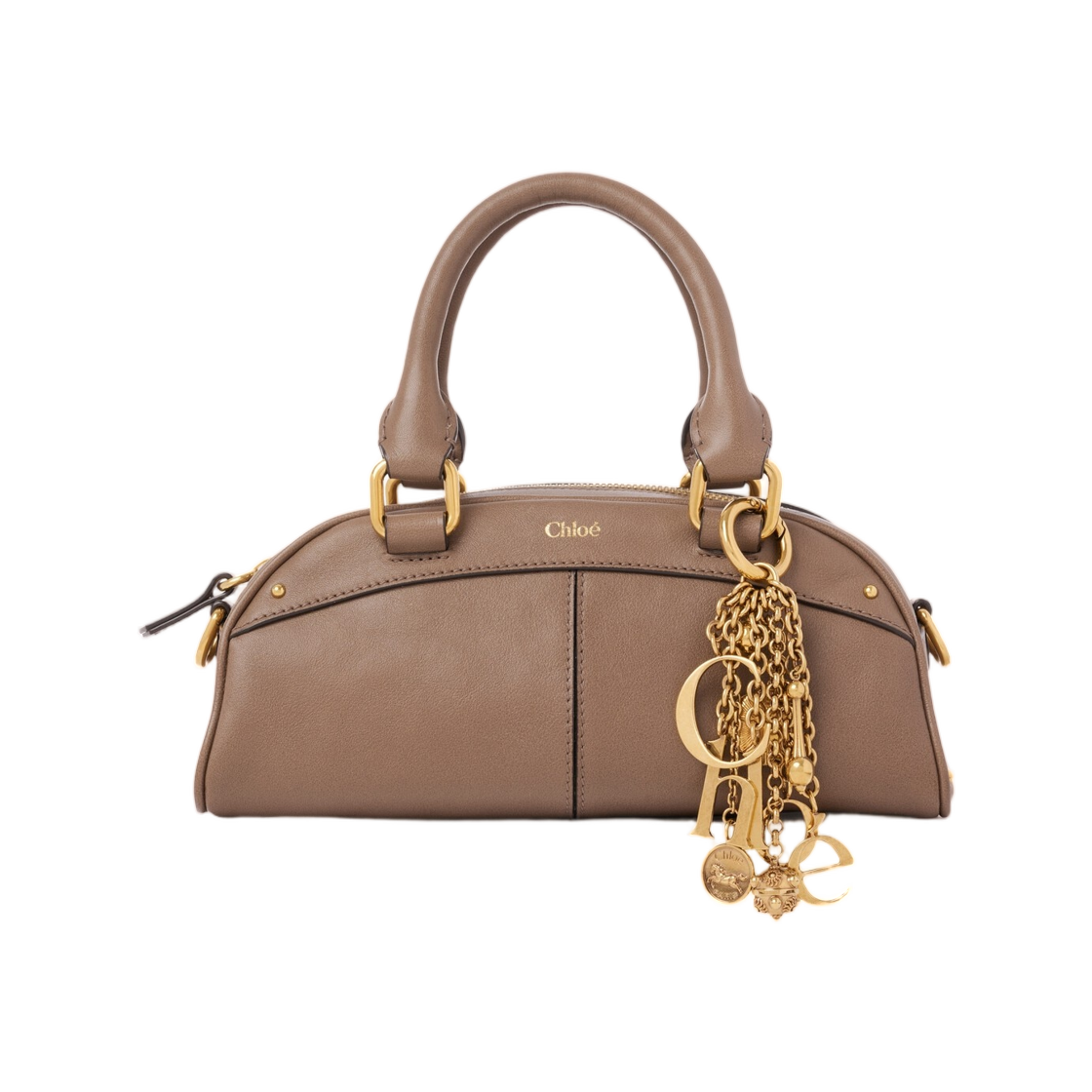 끌로에 스몰 끌로에 볼링백 소프트 레더 딥 토프(Chloe Small Chloe Bowling Bag in Soft Leather Deep Taupe)