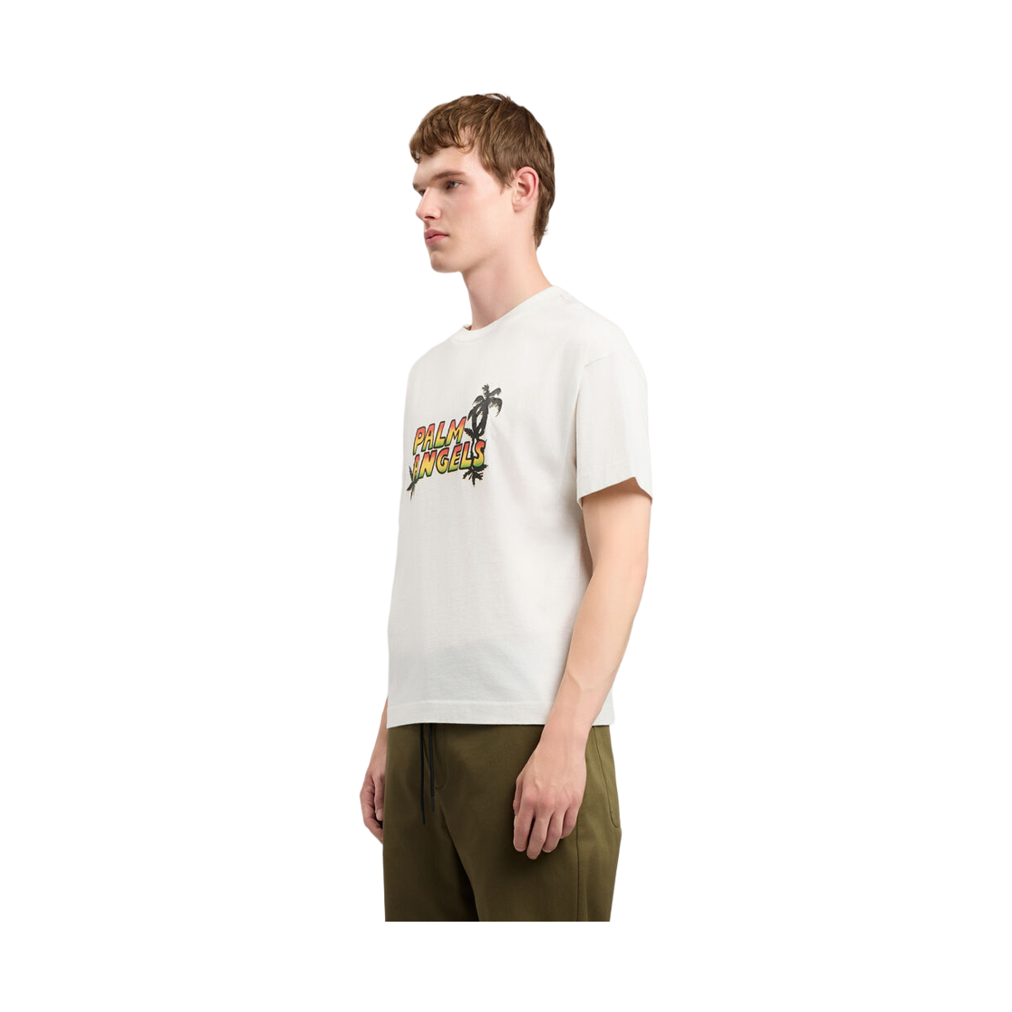 팜엔젤스 팜 선셋 레귤러 티셔츠 - 화이트 멀티컬러(Palm Angels Palm Sunset Regular Tee - Off White Multicolor) - 3