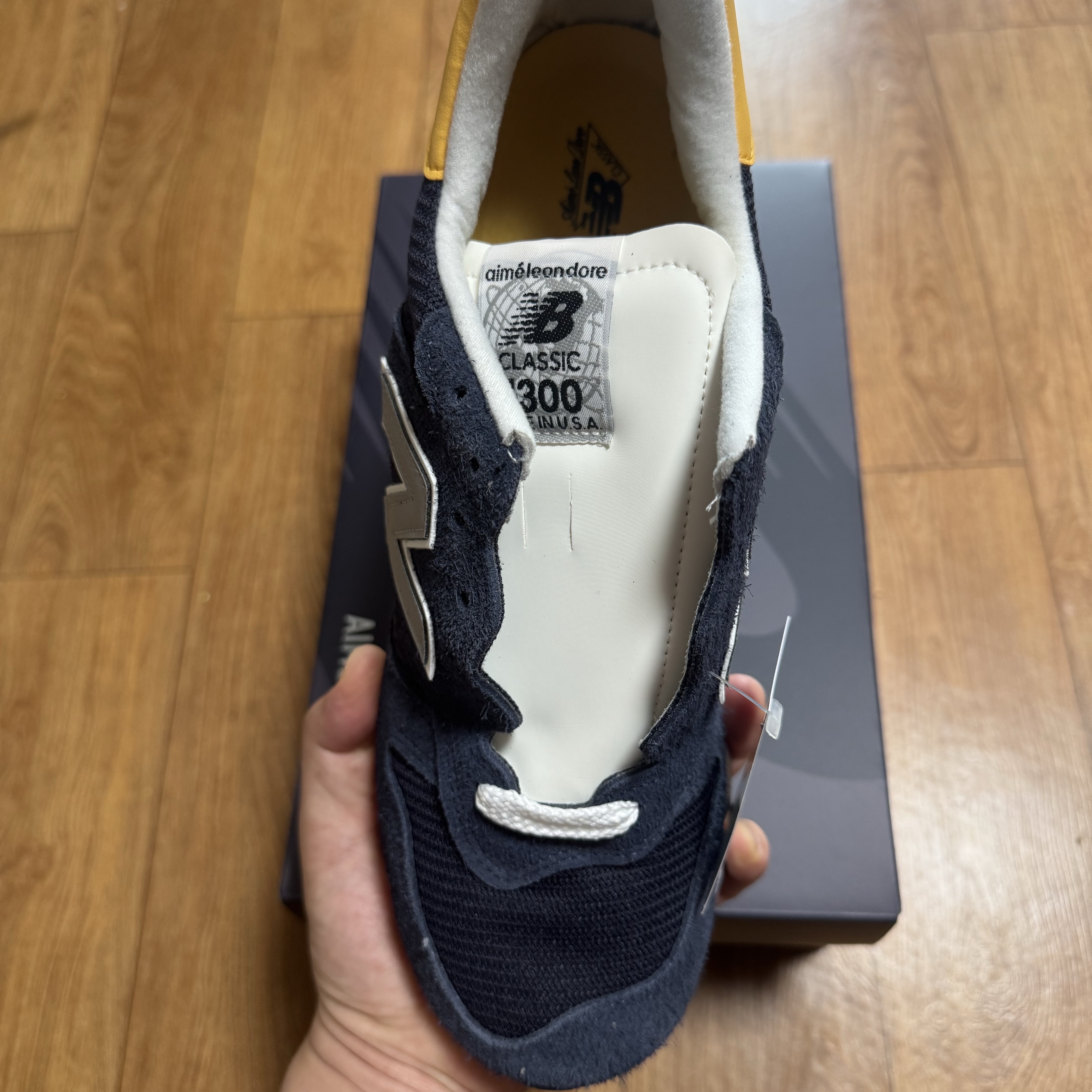 New Balance x Aime Leon Dore 1300 Made in USA Navy 착용 스타일