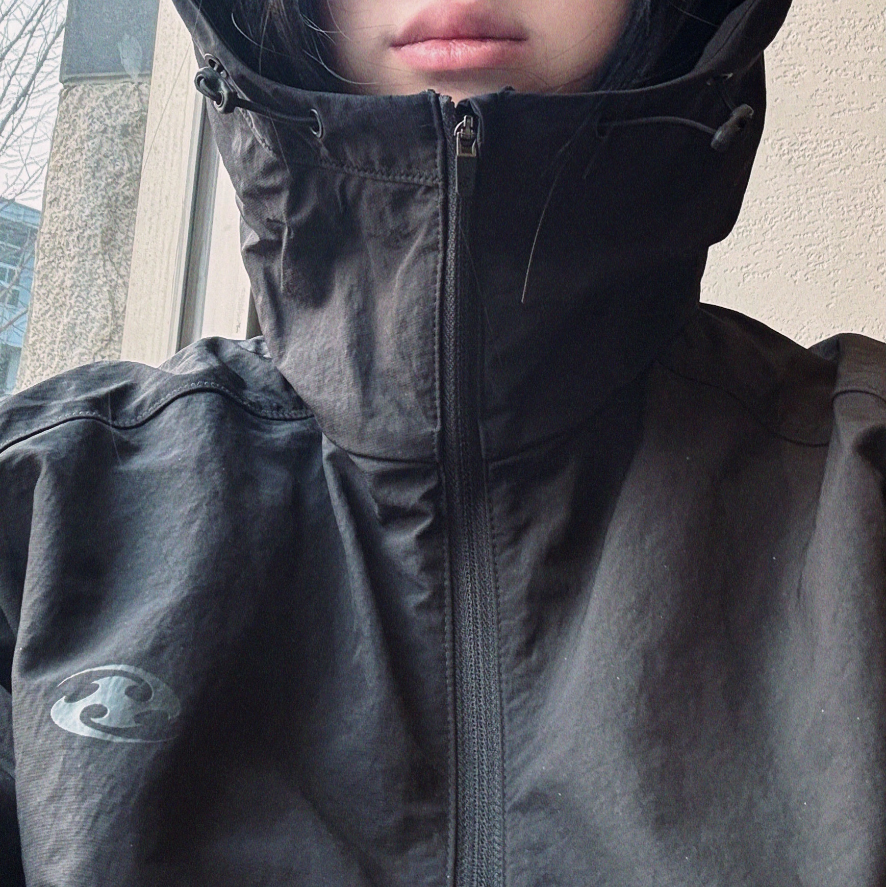 Sansan Gear Alpha Jacket Black 착용 스타일