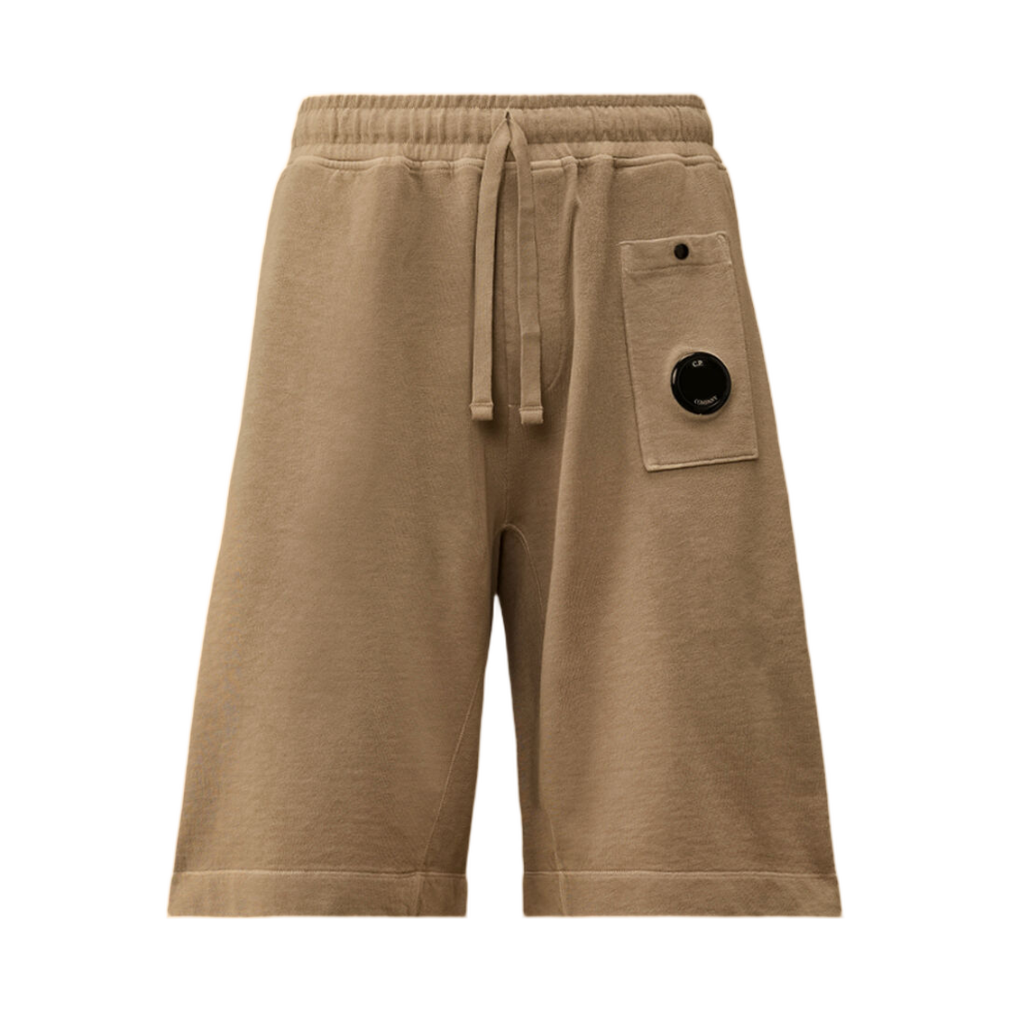 C.P. 컴퍼니 말파일 플리스 렌즈 스웨트쇼츠 도브 그레이 - 26SS(C.P. Company Malfile Fleece Lens Sweatshorts Dove Grey - 26SS) - 1
