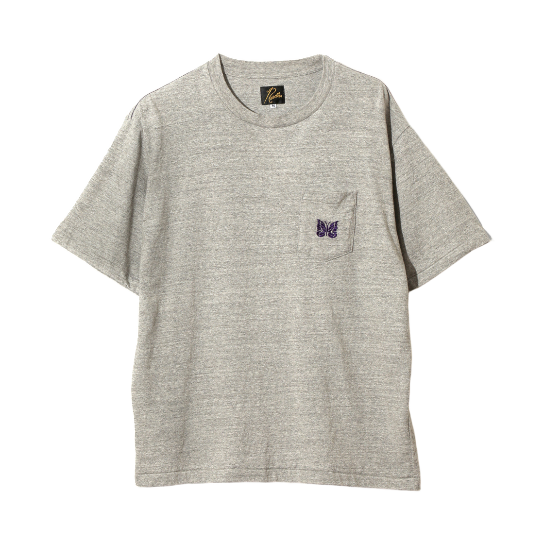 SX444B Needles S/S Pocket T-Shirt Cotton Jersey H. Grey