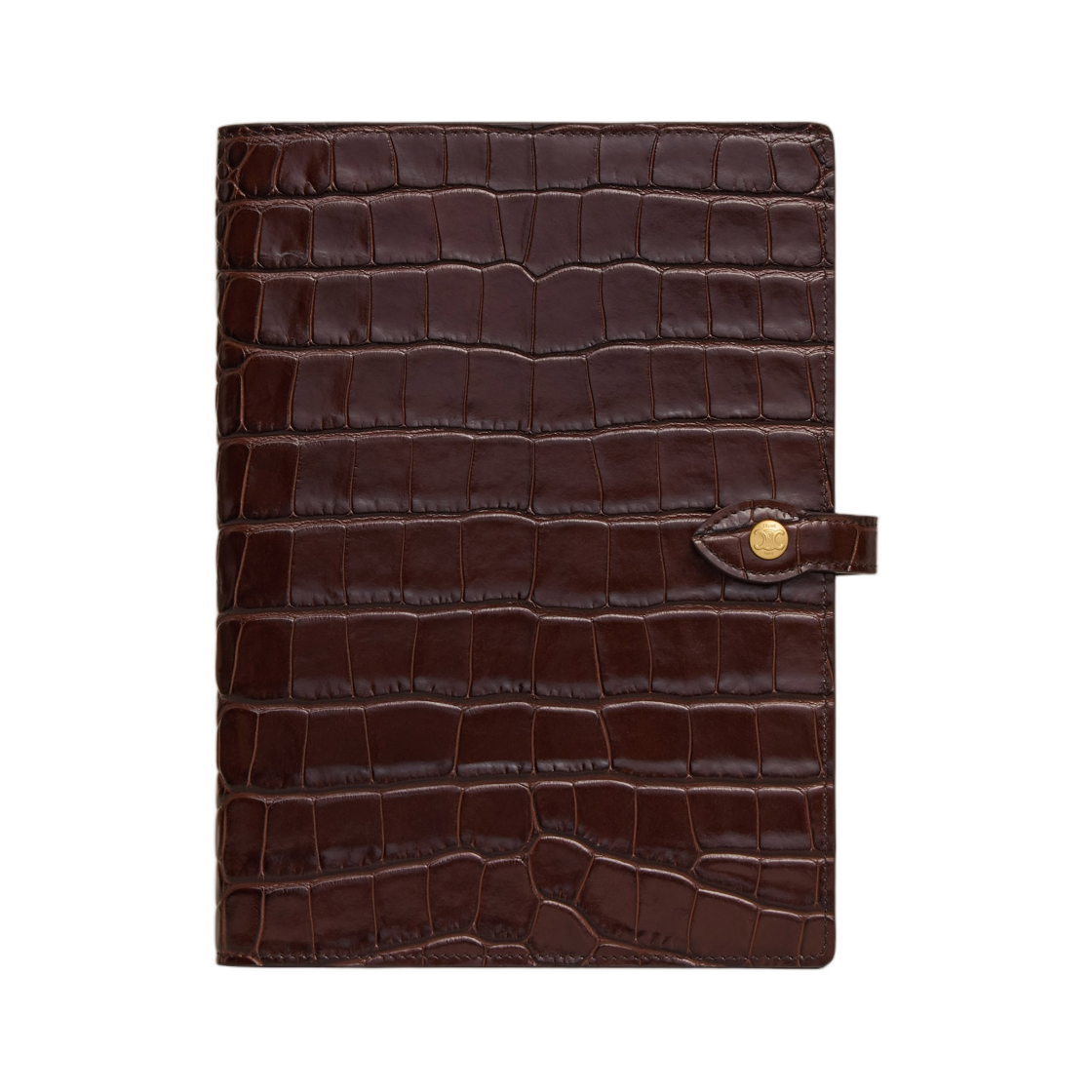 셀린느 미디움 노트북 커버 크로커다일 닐로티커스 초콜릿(Celine Medium Notebook Cover in Crocodile Niloticus Chocolate)