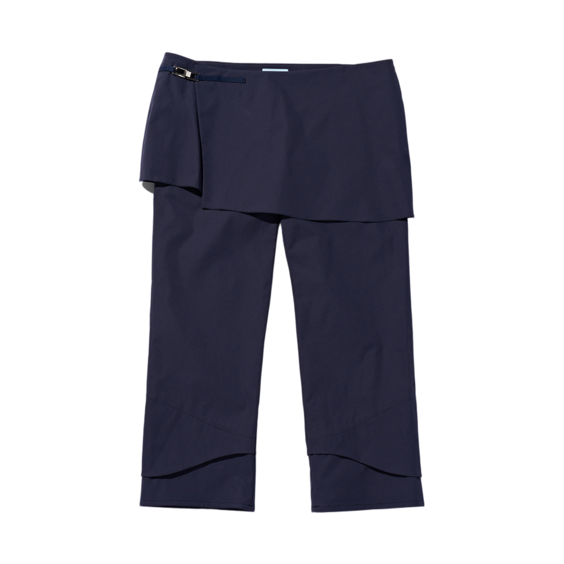 (W) 미스치프 레이어드 스커트 카프리 팬츠 네이비((W) Mischief Layered Skirt Capri Pants Navy)