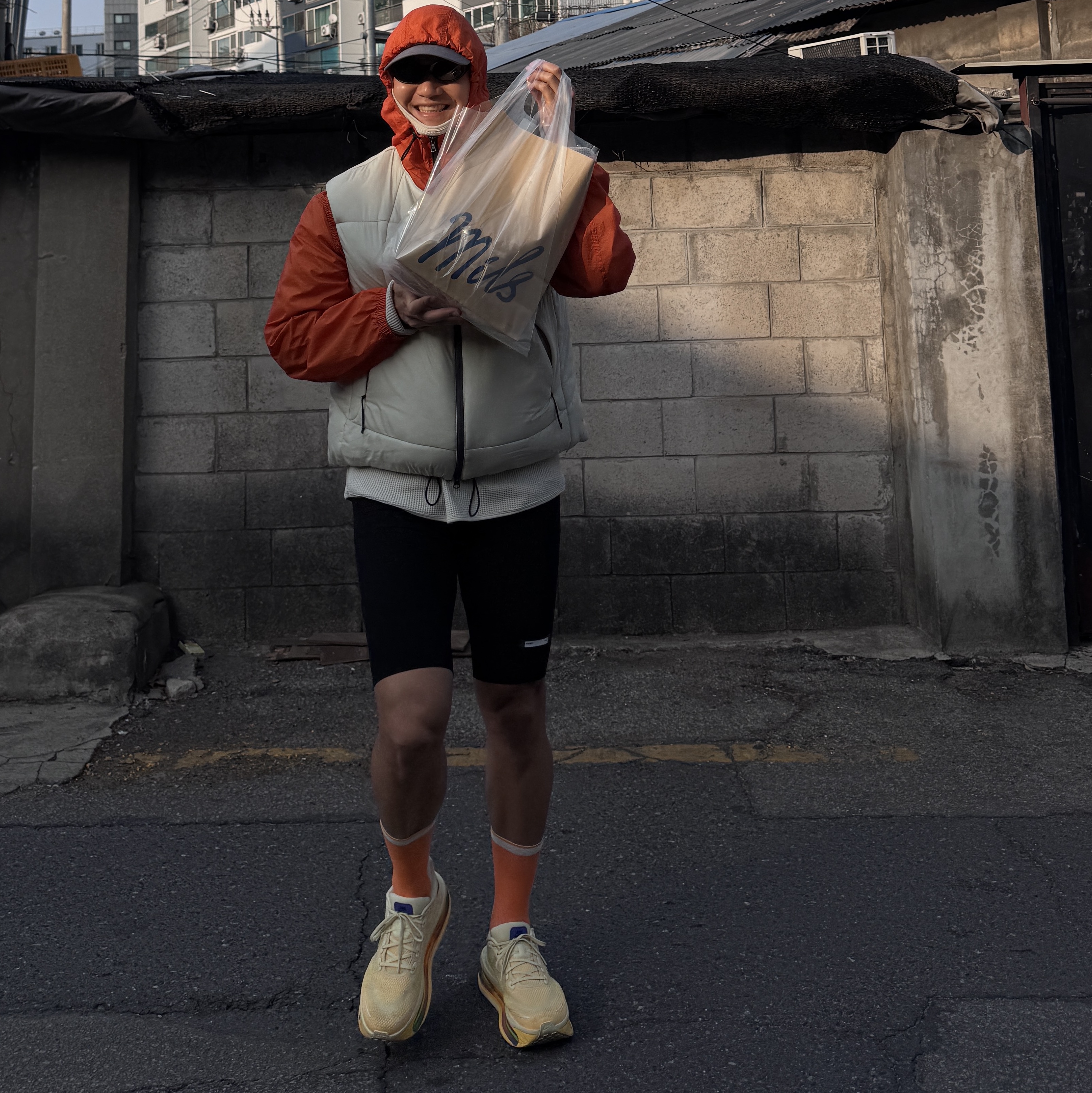 Nike x Stussy Stone Washed Fleece Zip Hoodie Dark Cinder (FJ9175-261), Needles H.D. Track Pants Poly Smooth Brown 착용 스타일 - 10