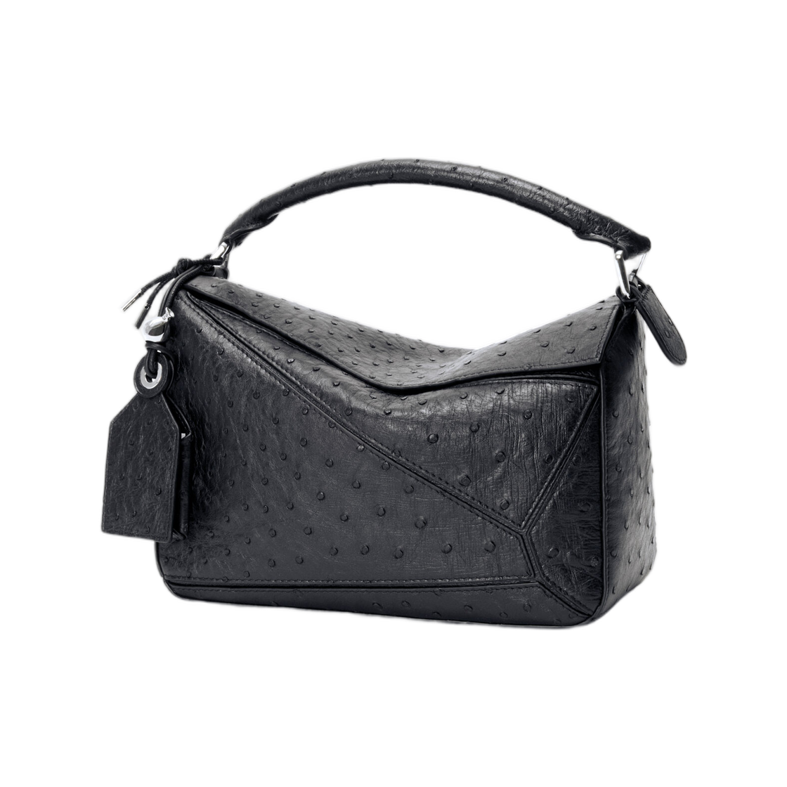 로에베 스몰 페더라이트 퍼즐 백 오스트리치 오스트리치(Loewe Small Featherlight Puzzle Bag In Ostrich Ostrich) - 1