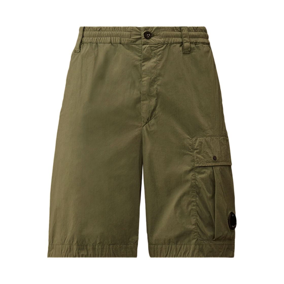 20CMBE254A006439G668 C.P. Company 50 Fili Stretch Loose Lens Cargo Shorts Laurel Wreath Green - 26SS
