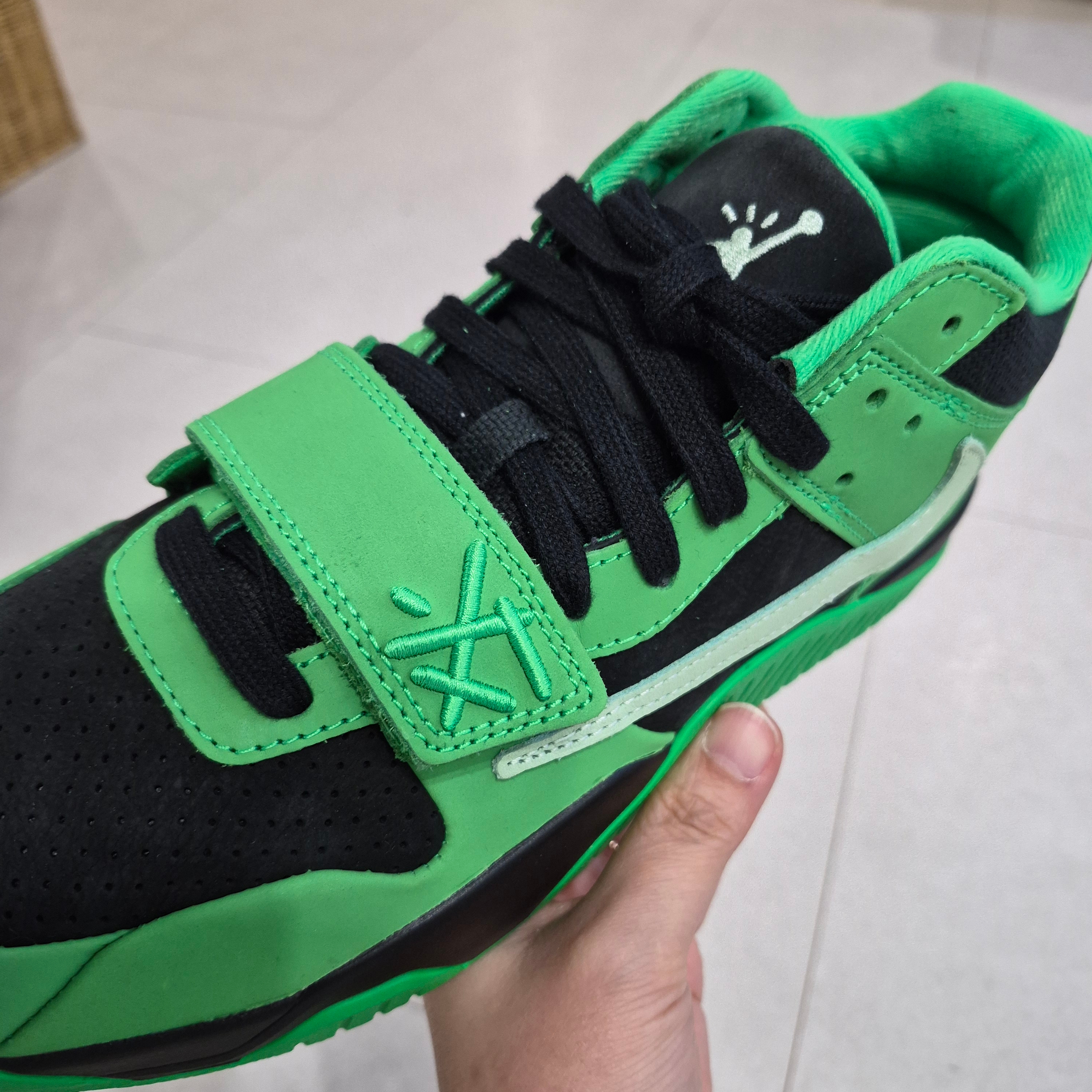 Jordan x Travis Scott Jumpman Jack TR Green Spark Vapor Green 착용 스타일 - 4