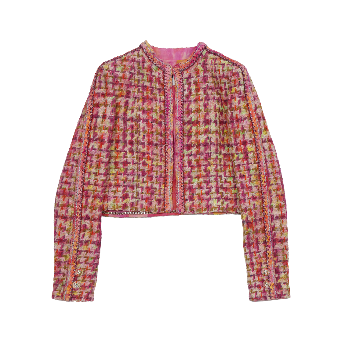 샤넬 P64621 트위드 롱 슬리브 자켓(Chanel P64621 Tweed Long Sleeve Jacket)