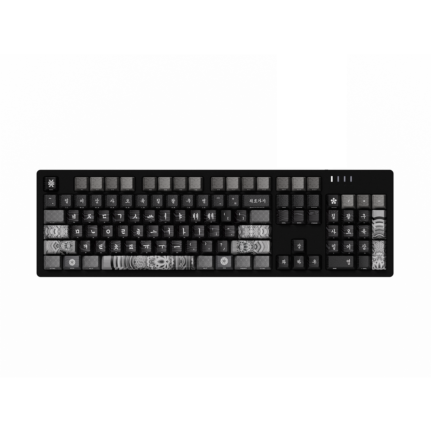 시이닷 모노 단청 유선 LED 기계식 키보드 한국의 미(C.e.dot Mono Dancheong Wired LED Mechanical Keyboard)