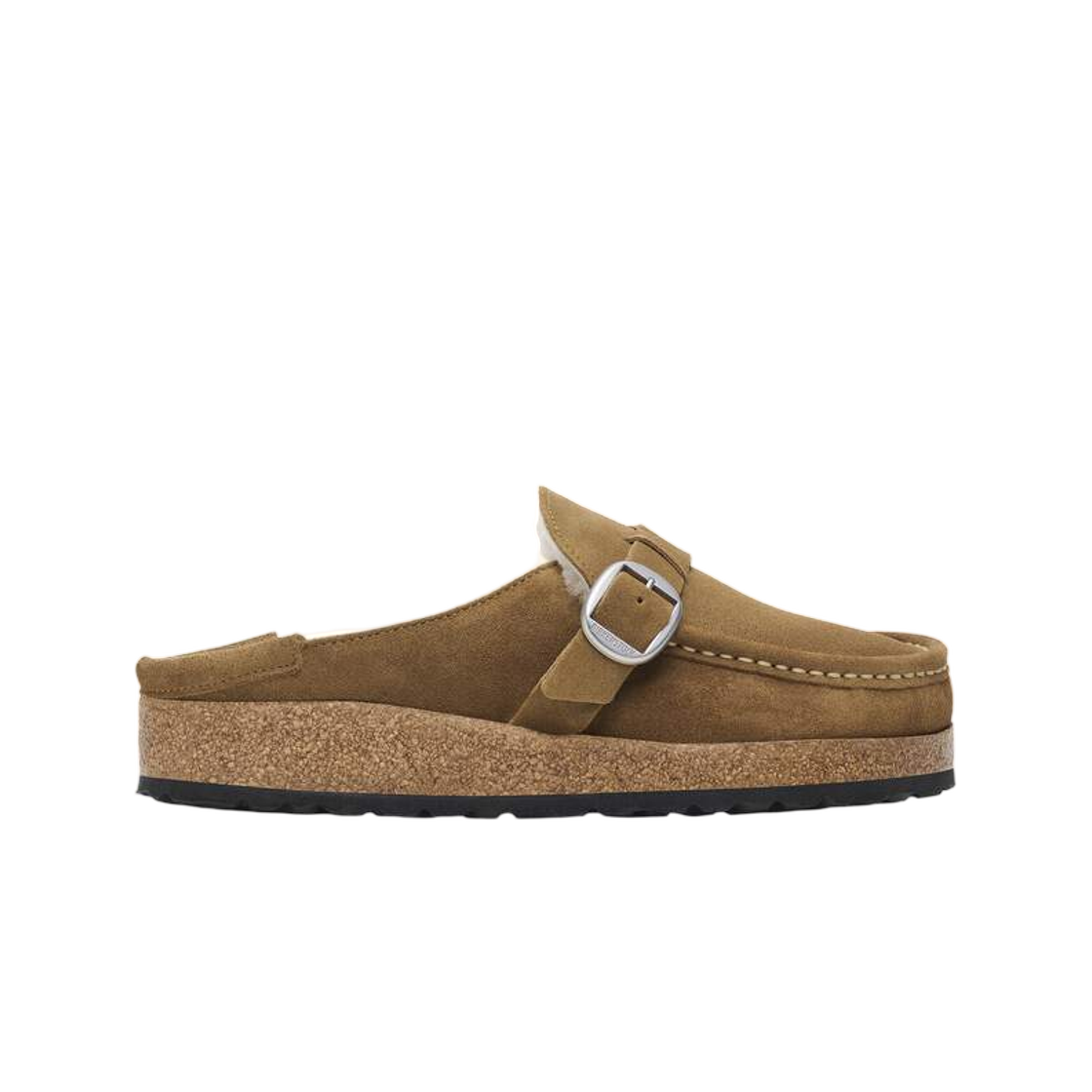1018127 Birkenstock Buckley Shearling Dark Tea - Narrow