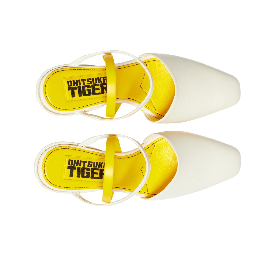 (W) 오니츠카 타이거 타이거 페어리아 화이트 선플라워 옐로우((W) Onitsuka Tiger Tiger Fairia White Sunflower Yellow) - 2