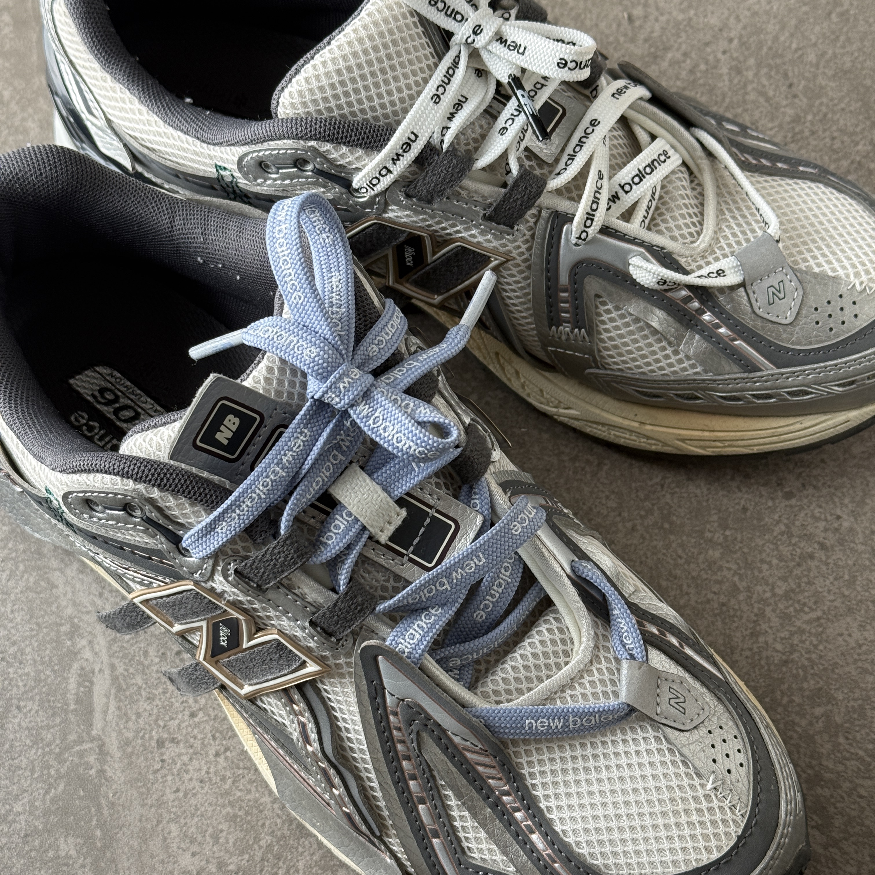New Balance 1906A Silver Metallic Castlerock 착용 스타일