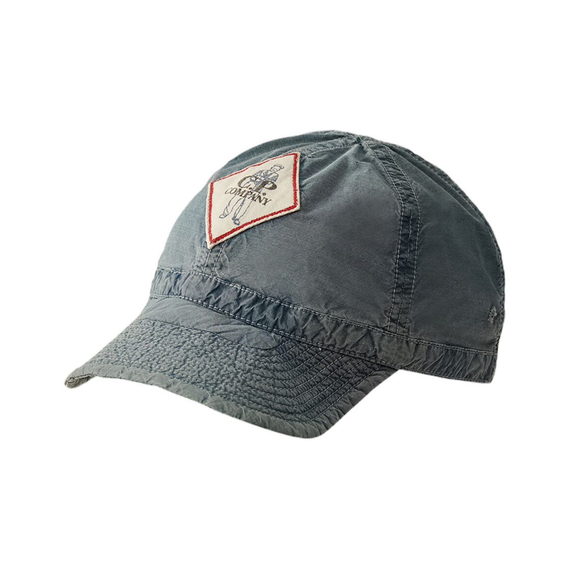 C.P. 컴퍼니 50 필리 인디고 블리치드 캡 스톤 블리치 화이트 - 26SS(C.P. Company 50 Fili Indigo Bleached Cap Stone Bleach White - 26SS) - 1