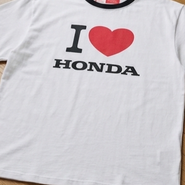 Honda I Love Honda Ringer T-shirt_White 착용 스타일