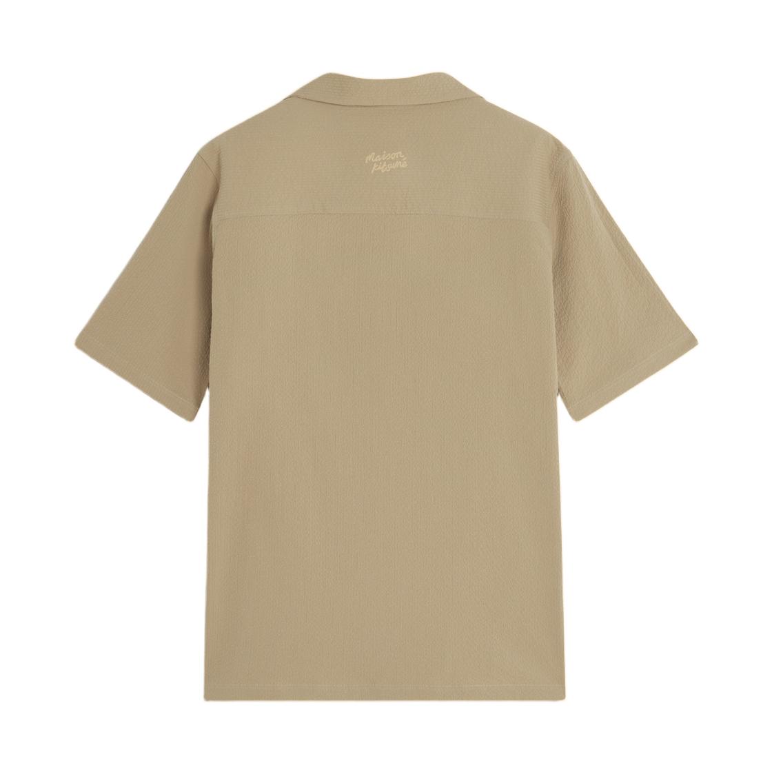 메종 키츠네 시어서커 리조트 셔츠 로스티드 아몬드(Maison Kitsune Seersucker Resort Shirt Roasted Almond) - 2