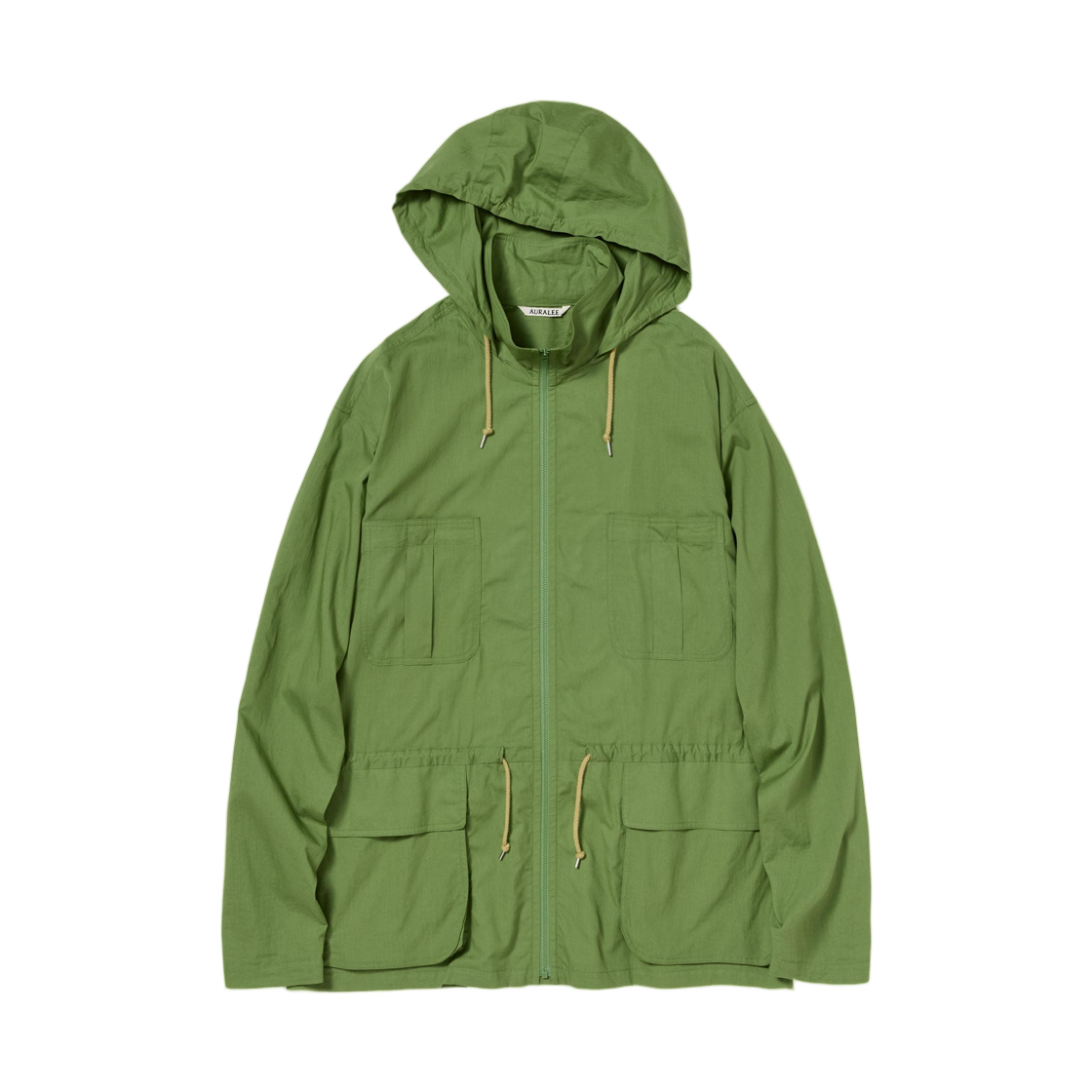 오라리 슈퍼 파인 코튼 론 후드 블루종 더스티 그린 - 26SS(Auralee Super Fine Cotton Lawn Hooded Blouson Dusty Green - 26SS)