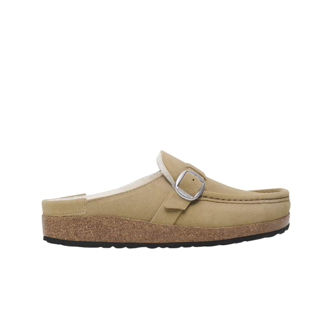 1028633 Birkenstock Buckley Shearling Taupe - Narrow