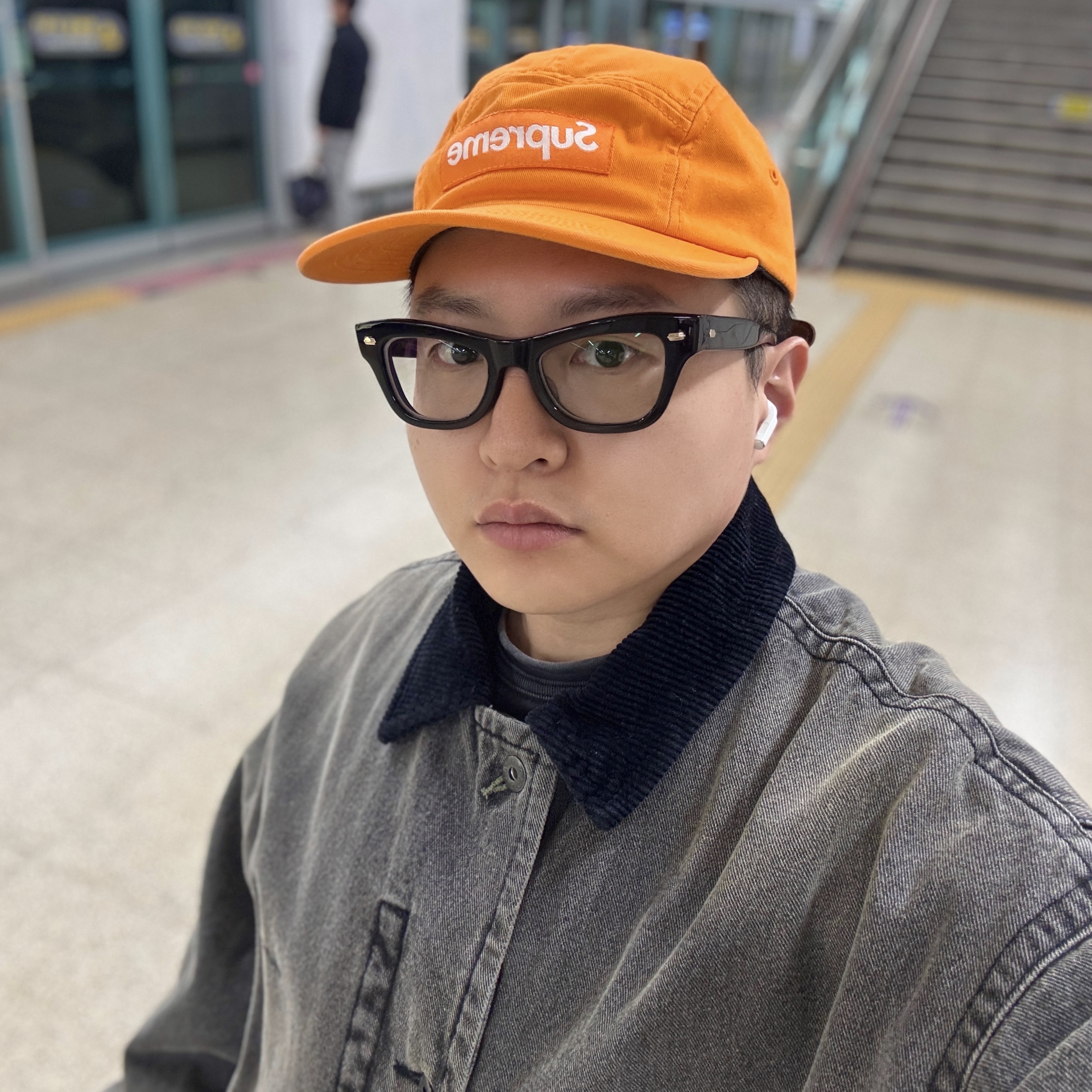 Supreme Washed Chino Twill Camp Cap Light Orange - 23FW, Nike Air Zoom Flight 95 Black Metallic 2022 착용 스타일 - 2