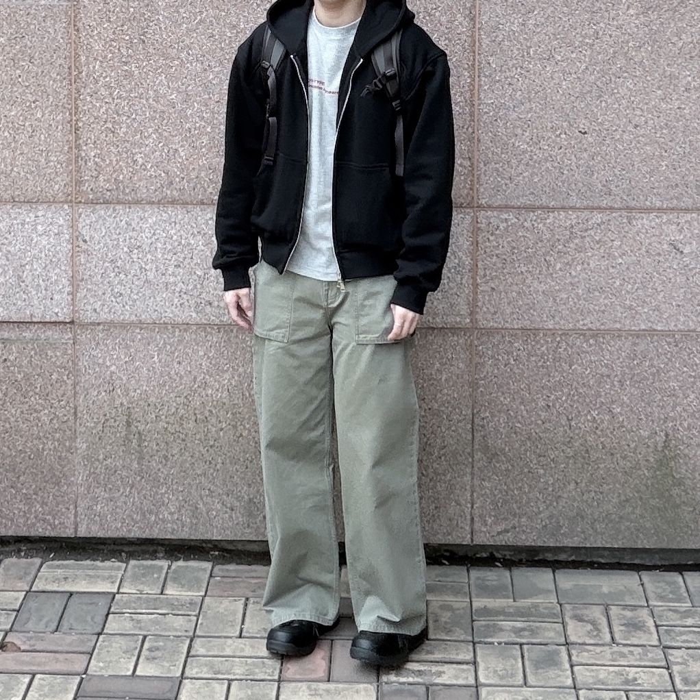 Asics Winjob CP111 Black 착용 스타일 - 1