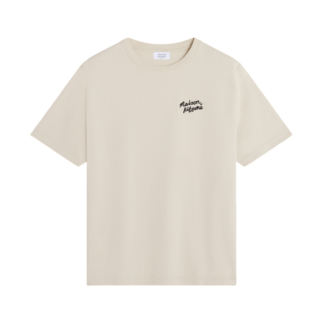 MM00126KJ7025-0304 Maison Kitsune Handwriting Comfort T-Shirt Pelican