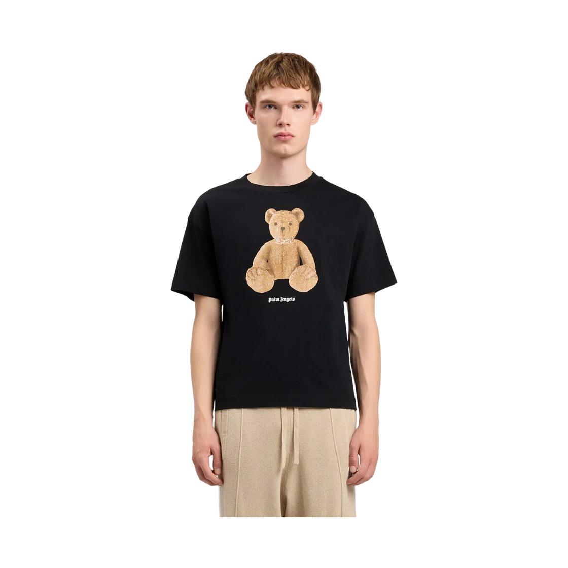 팜엔젤스 베어 레귤러 티셔츠 - 블랙 브라운(Palm Angels Bear Regular Tee - Black Brown) - 2