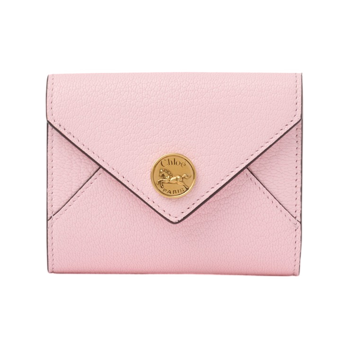 끌로에 스몰 엔벨로프 트라이폴드 그레인드 레더 발레 핑크(Chloe Small Envelope Tri-Fold in Grained Leather Ballet Pink) - 1