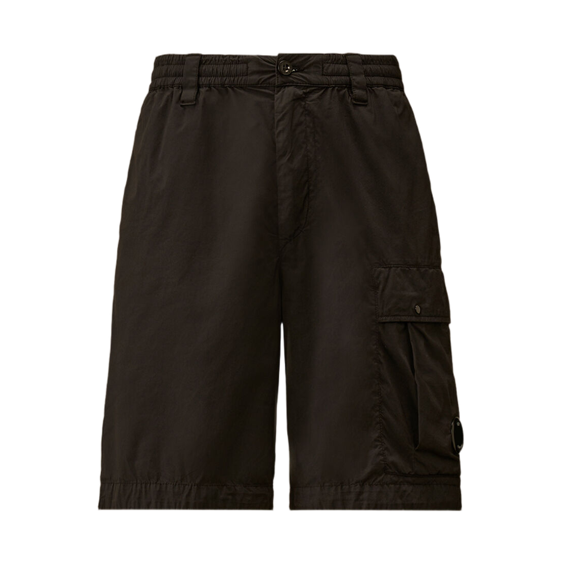 20CMBE254A006439G999 C.P. Company 50 Fili Stretch Loose Lens Cargo Shorts Black - 26SS