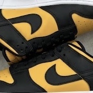 Nike Dunk Low Black University Gold 착용 스타일