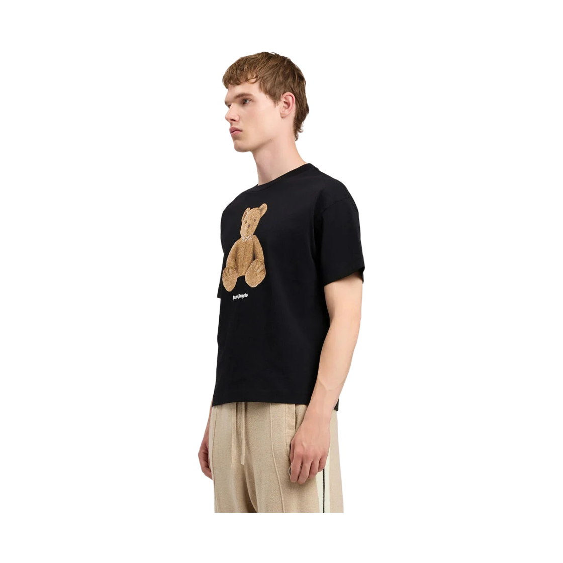 팜엔젤스 베어 레귤러 티셔츠 - 블랙 브라운(Palm Angels Bear Regular Tee - Black Brown) - 3