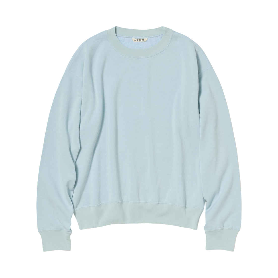 A26SP02MU Auralee High Twist Light Sweat P/O Pale Blue - 26SS