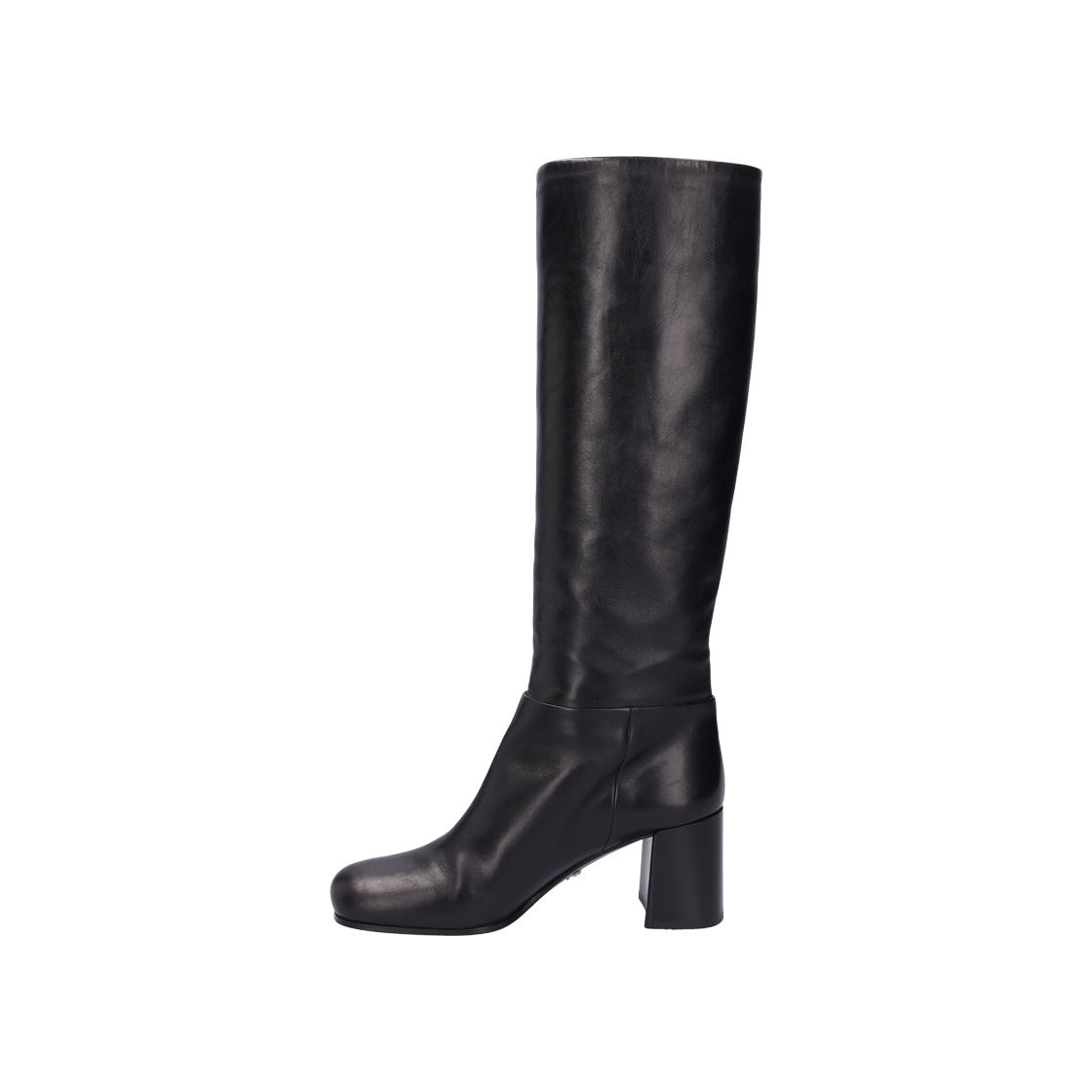 프라다 1W931M 롱 부츠 레더 블랙 38(Prada Black Leather Long Boots 38) - 1