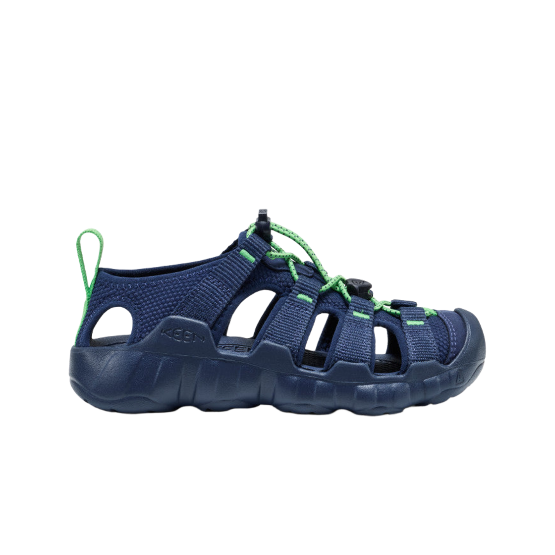 1031915 (Kids) Keen Hyperport H2 Sandal Naval Academy Vibrant Green