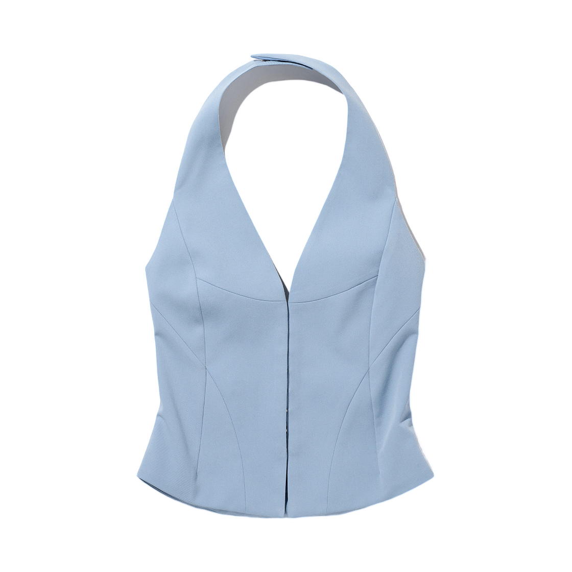 (W) 미스치프 컨투어 브이넥 베스트 스카이 블루((W) Mischief Contour V-Neck Vest Sky Blue)