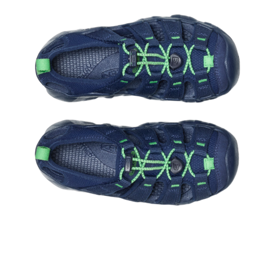 (키즈) 킨 하이퍼포트 H2 샌들 나발 아카데미 바이브런트 그린((Kids) Keen Hyperport H2 Sandal Naval Academy Vibrant Green) - 2