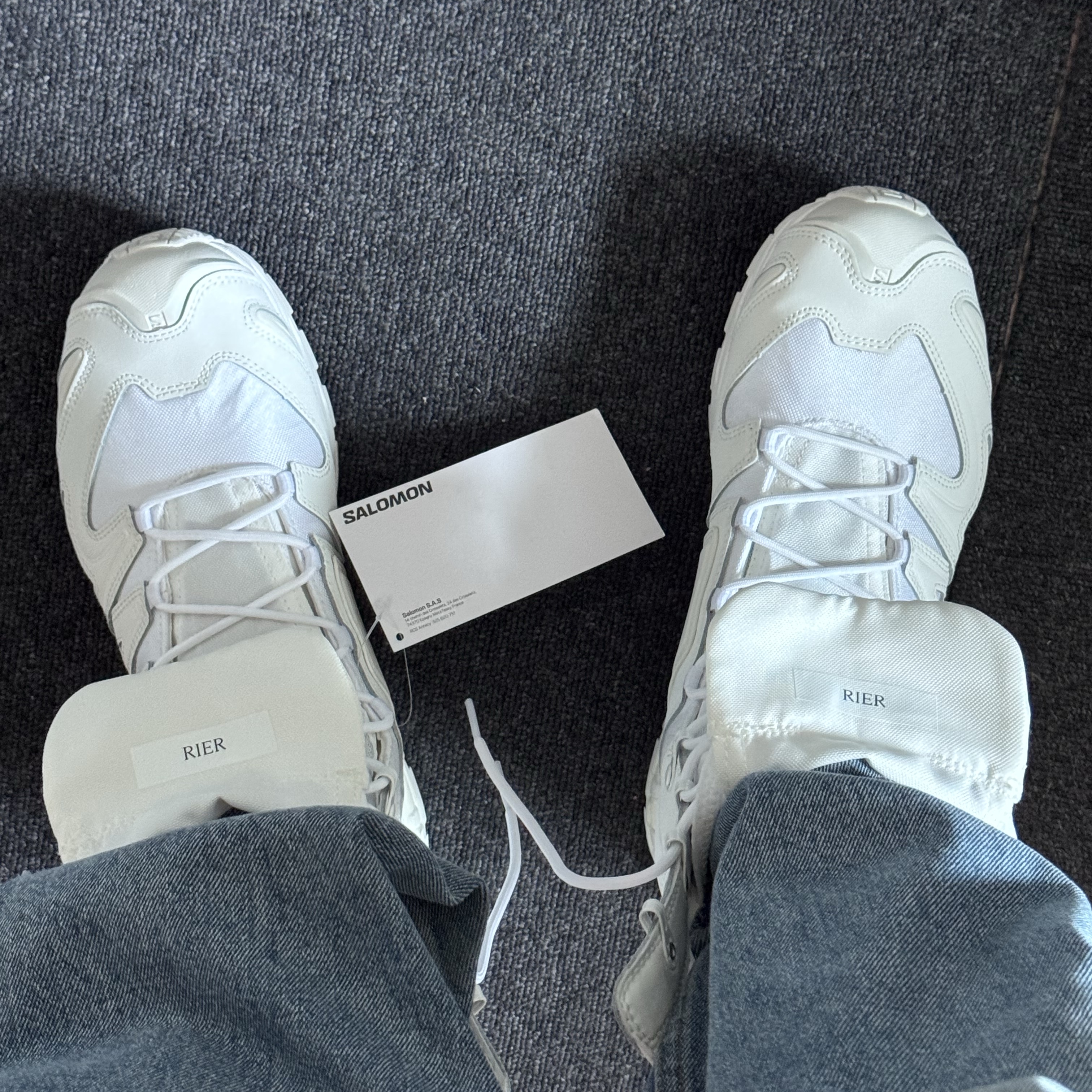 Salomon x Rier XA Jungle White 착용 스타일 - 1