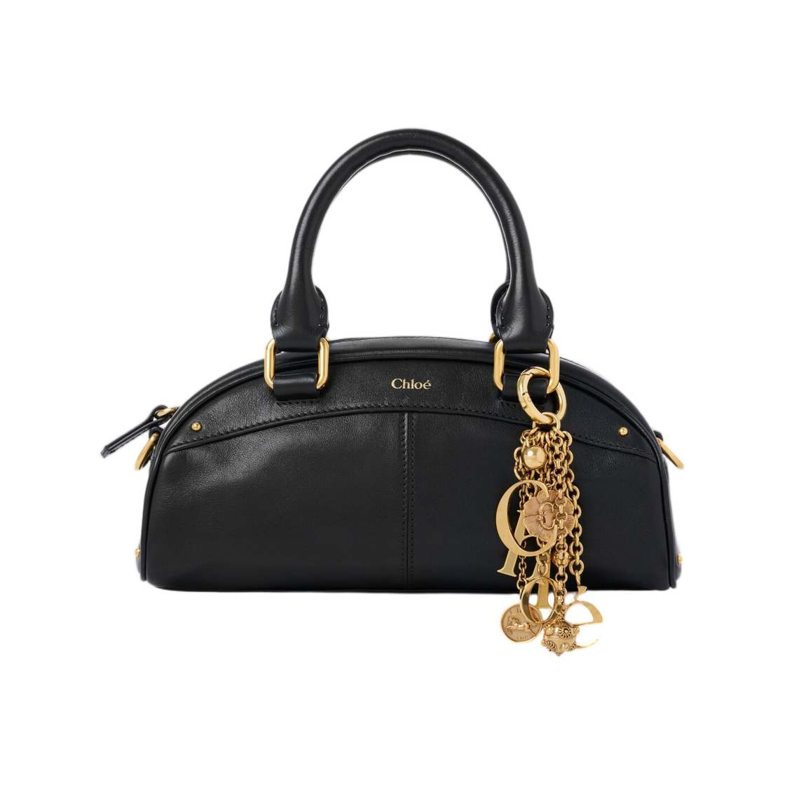 끌로에 스몰 끌로에 볼링백 소프트 레더 블랙(Chloe Small Chloe Bowling Bag in Soft Leather Black) - 1