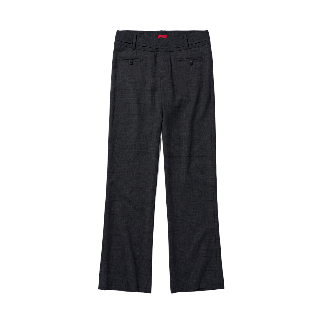 - (W) Mischief Tailored Slim Trouser Charcoal Check