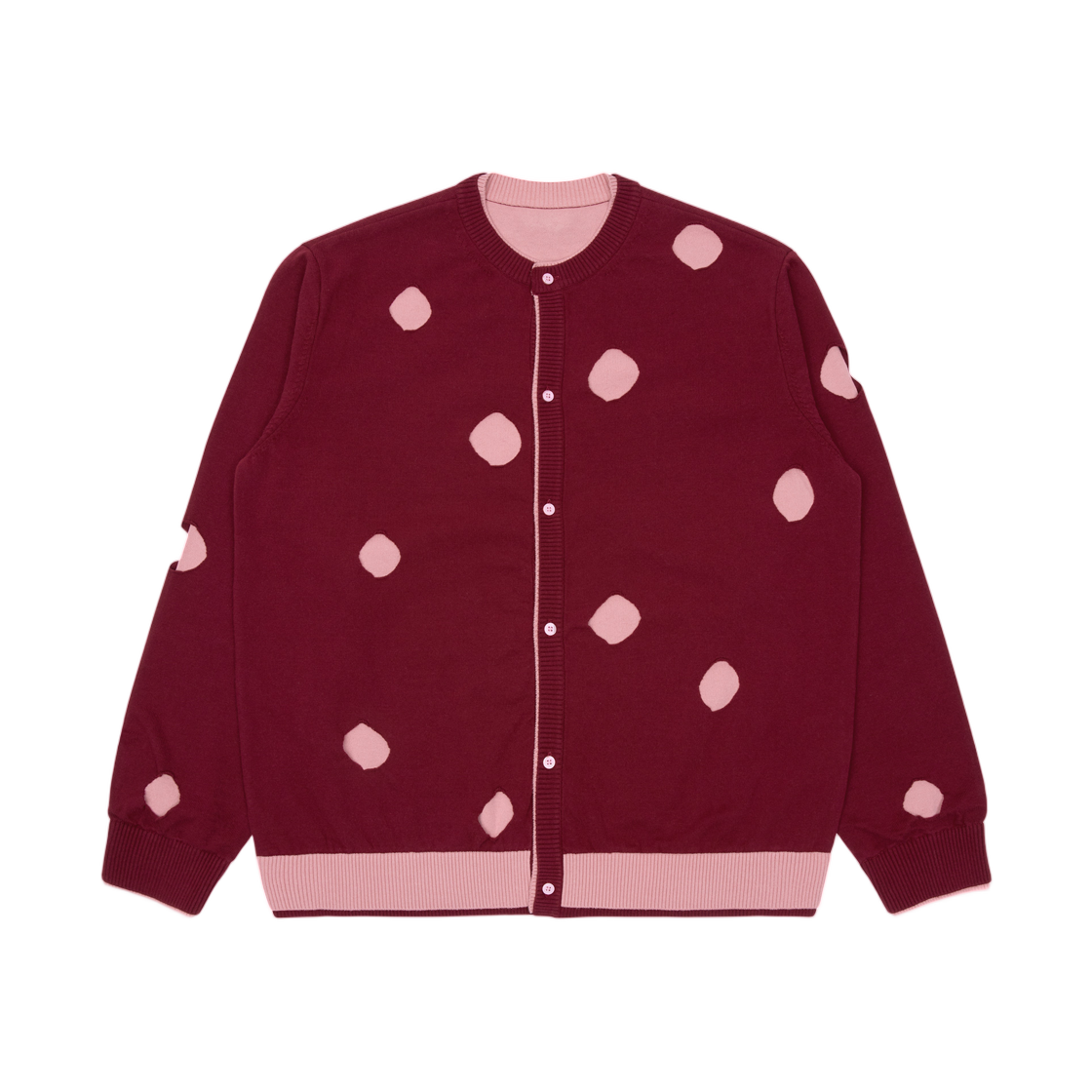 BP01SSKT0701BU Ader Error Cardigan Product. 27 Burgundy
