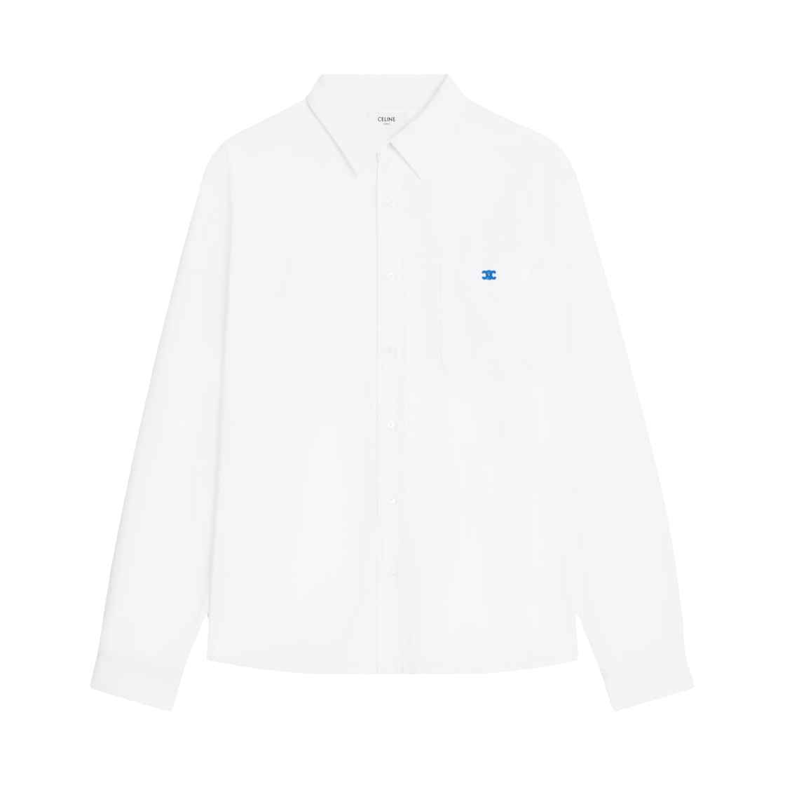 셀린느 오버셔츠 코튼 데님 린스드 화이트(Celine Overshirt in Cotton Denim Rinsed White)